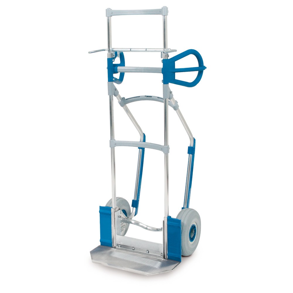 Image of Mit der EXPRESSO Getränkekarre kräfteschonend Getränkekästen befördern Mit dieser Getränkekarre stapeln Sie ganz einfach mehrere Getränkekästen sicher übereinander. Eine Aufnahmevorrichtung sorgt dafür, dass die Kästen festgehalten und problemlos transpor