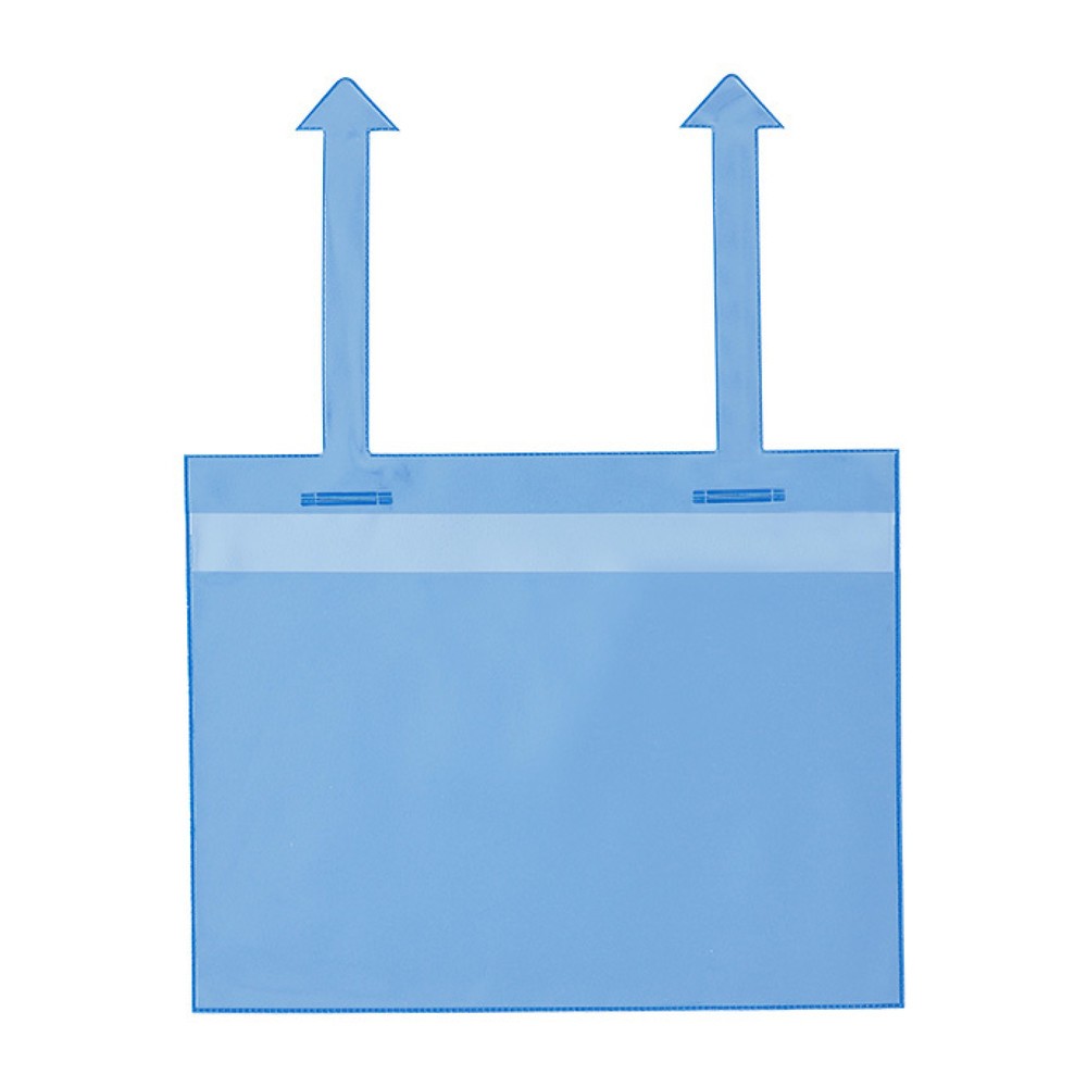 Image of Gitterboxen-Dokumententasche – für einen sicheren Halt beim Transport Gitterboxtaschen sind ideal für den betriebsinternen Materialfluss geeignet. Einmal befestigt, bleiben die stabilen Dokumententaschen dauerhaft an den Gitterboxen. Sie tauschen bei Beda