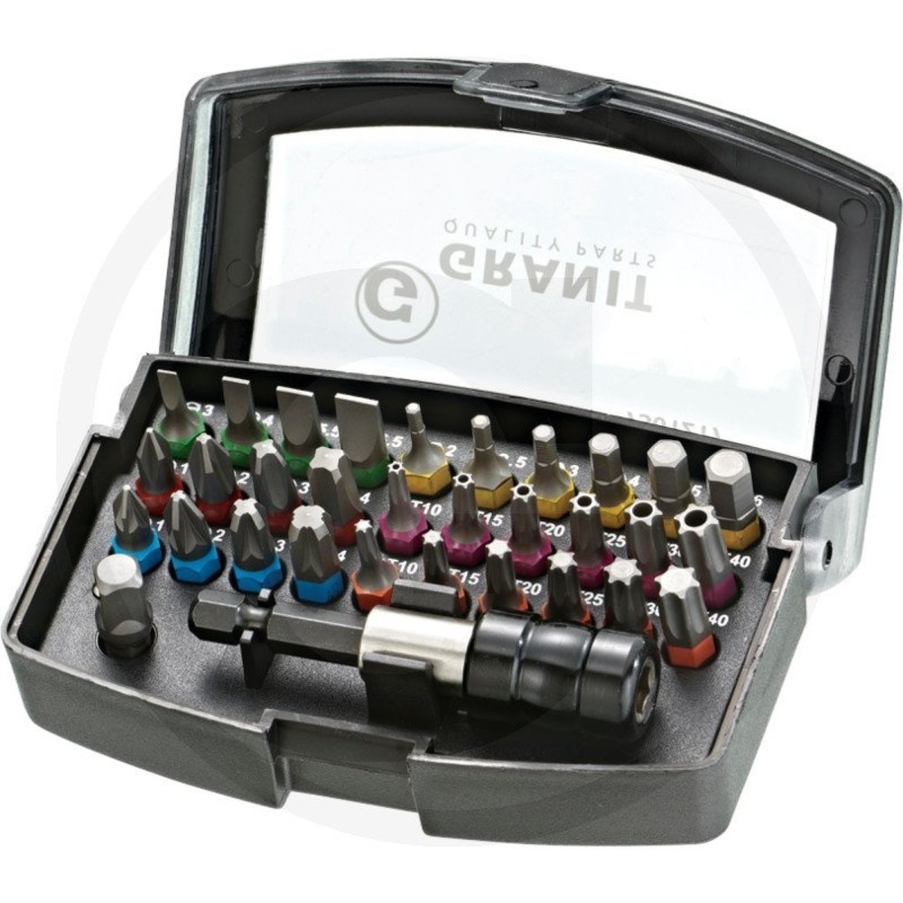 Image of  1x Schnellwechsel Bithalter, 60 mmGRANIT BLACK EDITION Bit-Box, 32-tlg. GRANIT BLACK EDITION Bit-Box, 32-tlg.
