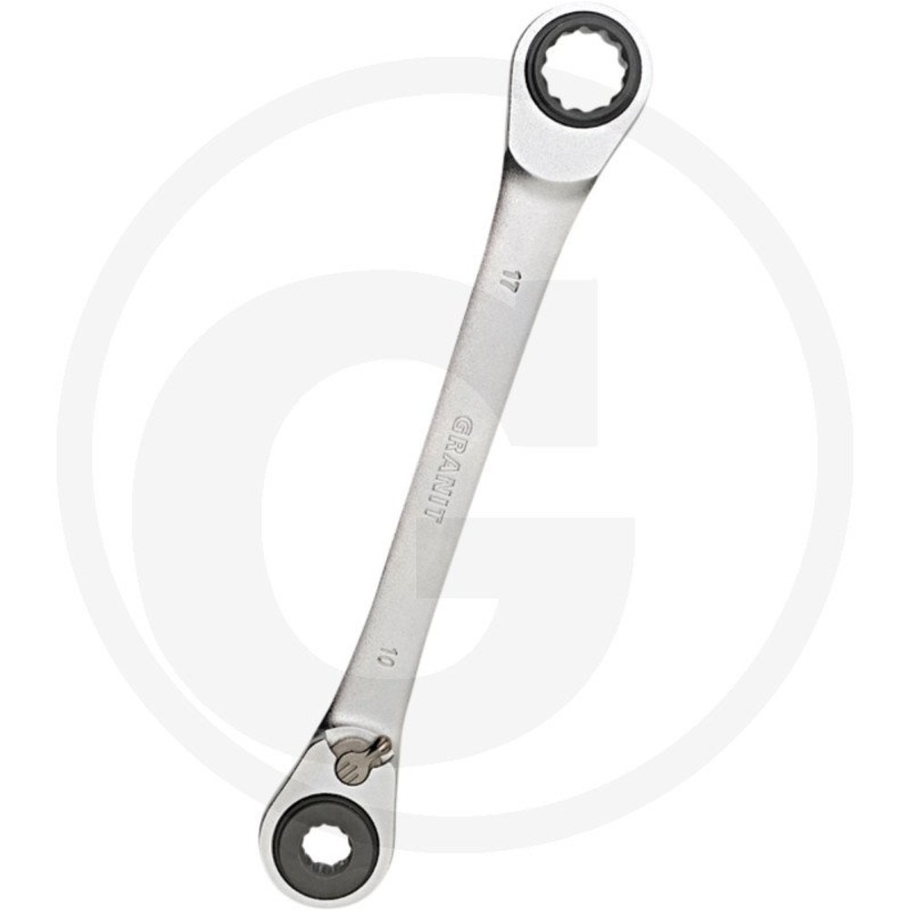 Image of  Länge: 260 mmGRANIT BLACK EDITION Doppelring-Ratschenschlüssel, 72 Zahn GRANIT BLACK EDITION Doppelring-Ratschenschlüssel, 72 Zahn