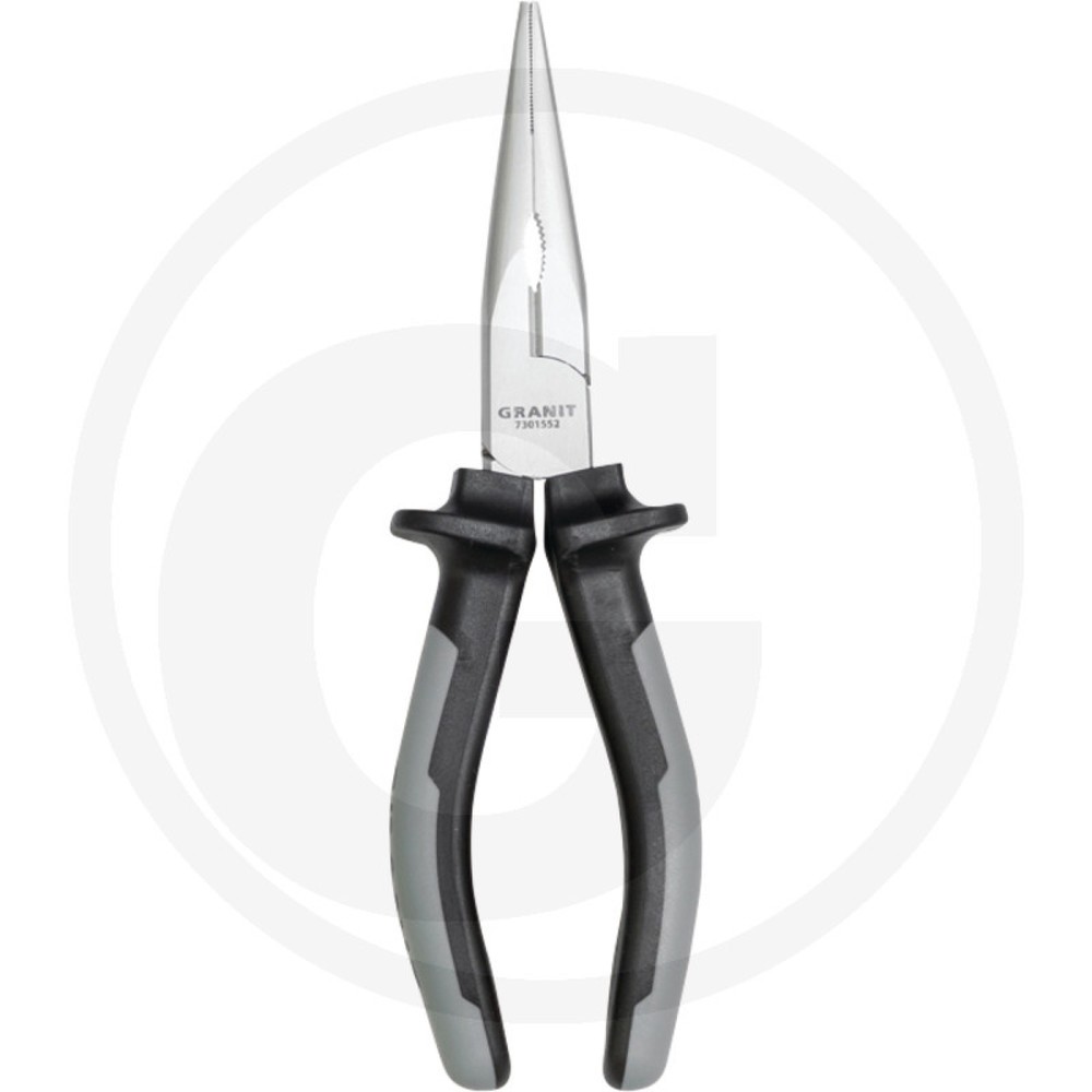 Image of  Gehärtete PräzisionsschneideGRANIT BLACK EDITION Flachrundzange, Länge 200 mm GRANIT BLACK EDITION Flachrundzange, Länge 200 mm