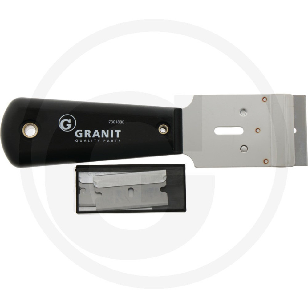 Image of  Arbeitsbreite: 40 mmGRANIT BLACK EDITION Plakettenschaber, Arbeitsbreite 40 mm, inkl. 5 Klingen GRANIT BLACK EDITION Plakettenschaber, Arbeitsbreite 40 mm, inkl. 5 Klingen