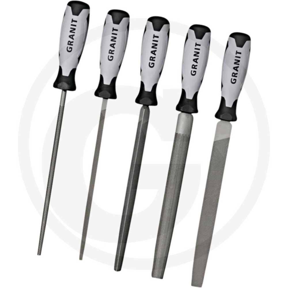 Image of  Hieb 2GRANIT BLACK EDITION Werkstattfeilen-Satz, 5-tlg. GRANIT BLACK EDITION Werkstattfeilen-Satz, 5-tlg.