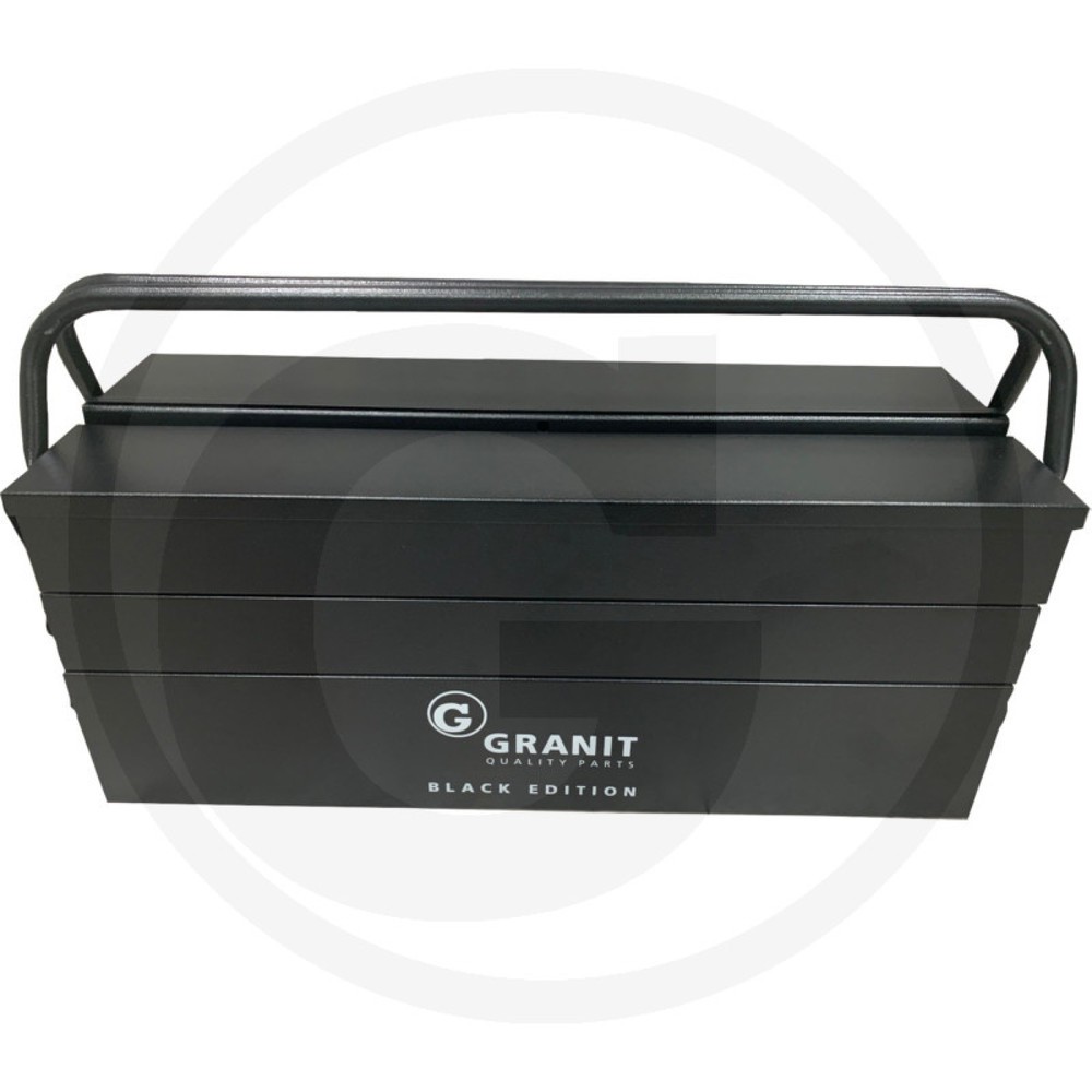 Image of  Ohne InhaltGRANIT BLACK EDITION Werkzeugkasten Heavy Duty, 5 Fächer GRANIT BLACK EDITION Werkzeugkasten Heavy Duty, 5 Fächer