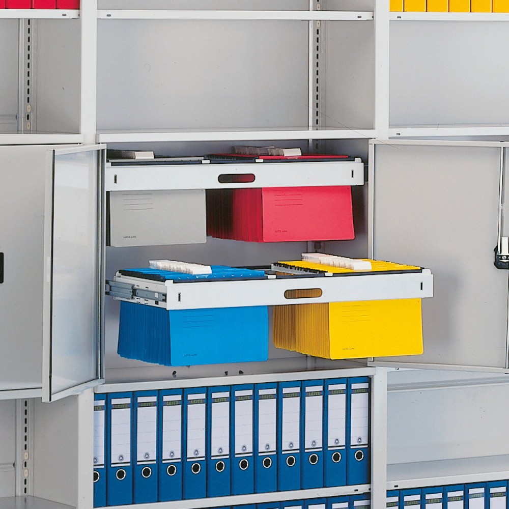 Image of Alles auf einen Blick zur Hand haben Der Hängeregisterauszug für das Regal von META vereinfacht die Organisation von Unterlagen enorm. Er schafft Überblick und bietet eine einfache Systematik. Neben der Übersichtlichkeit ist der Vorteil des Hängeregistera