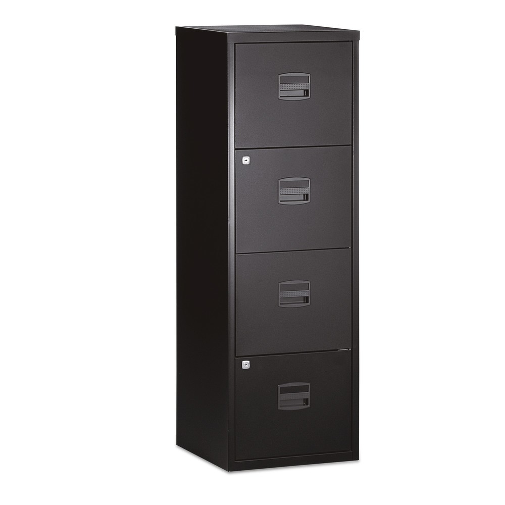 Image of Viel Stauraum für Ihre Hängemappen Der Hängeregistraturschrank BISLEY, 4 Schubladen bietet Ihnen viel Platz für Hängemappen im DIN A4 Format. Die Schubladen verfügen über leichtgängige Laufschienen, die zu 75 % ausziehbar sind. Hierdurch erhalten Sie eine