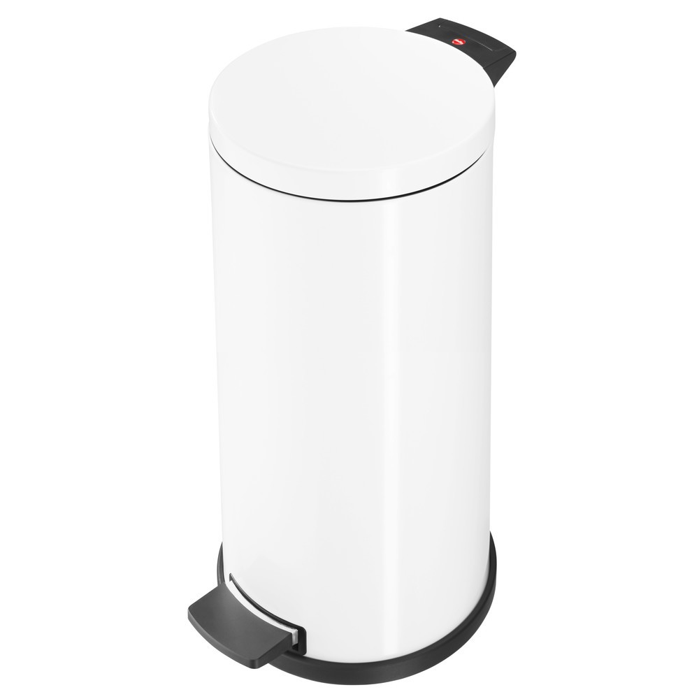 Image of  Kunststoff-Bodenring inklusiv 3 Anti-Rutsch-Füsse in schwarzHailo Tret-Abfallsammler Solid L, 18 Liter, weiss Hailo Tret-Abfallsammler Solid L, 18 Liter, weiss