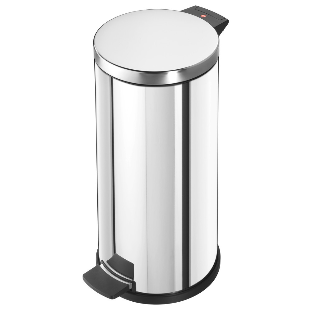 Image of  Kunststoff-Bodenring inklusiv 3 Anti-Rutsch-Füsse in schwarzHailo Tret-Abfallsammler Solid L, 18 Liter, Edelstahl Hailo Tret-Abfallsammler Solid L, 18 Liter, Edelstahl
