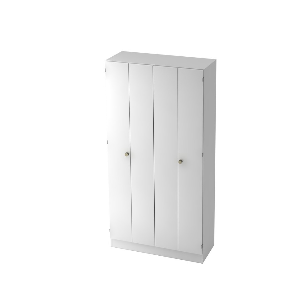 Image of  Anlieferzustand: zerlegt, teilmontiertHammerbacher Falttürenschrank 5OH, SO-Bl. SG Weiss/Weiss Hammerbacher Falttürenschrank 5OH, SO-Bl. SG Weiss/Weiss