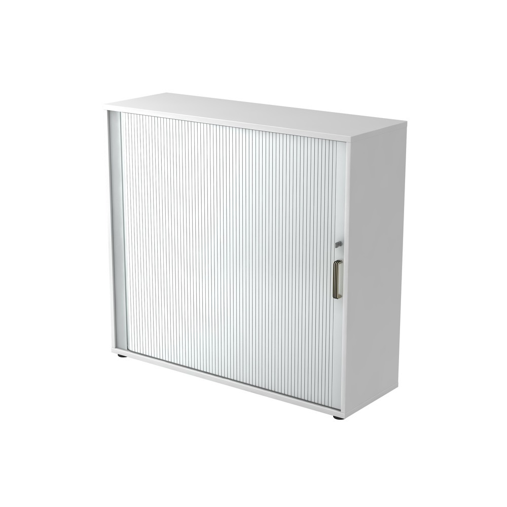 Image of  Anlieferzustand: zerlegt, teilmontiertHammerbacher Rollladenschr.hor. 3OH 120cm SG Weiss/Silber Hammerbacher Rollladenschr.hor. 3OH 120cm SG Weiss/Silber