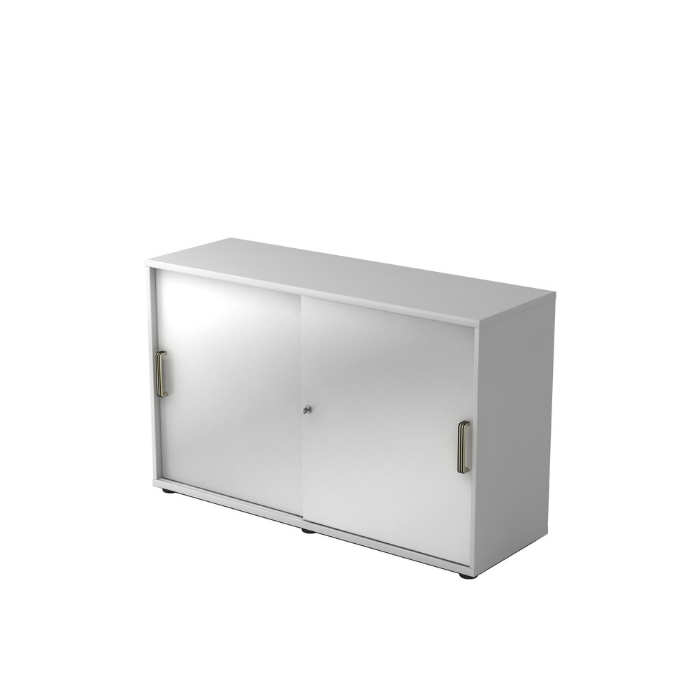 Image of  Anlieferzustand: zerlegt, teilmontiertHammerbacher Schiebetürschrank 2OH 120cm SG Grau/Silber Hammerbacher Schiebetürschrank 2OH 120cm SG Grau/Silber