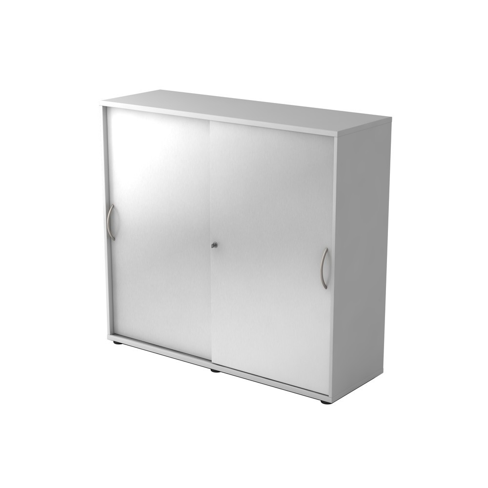 Image of  Anlieferzustand: zerlegt, teilmontiertHammerbacher Schiebetürschrank 3OH 120cm BM Grau/Silber Hammerbacher Schiebetürschrank 3OH 120cm BM Grau/Silber