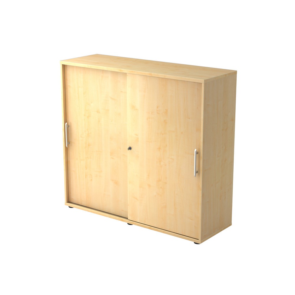 Image of  Anlieferzustand: zerlegt, teilmontiertHammerbacher Schiebetürschrank 3OH 120cm RE Ahorn/Ahorn Hammerbacher Schiebetürschrank 3OH 120cm RE Ahorn/Ahorn