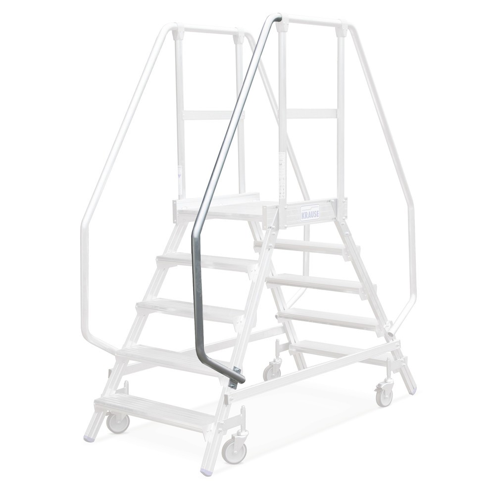 Image of  Für doppelseitig und einseitig begehbare Leitern geeignetHandlauf für Podesttreppe KRAUSE®, für 3+4 Stufen Handlauf für Podesttreppe KRAUSE®, für 3+4 Stufen