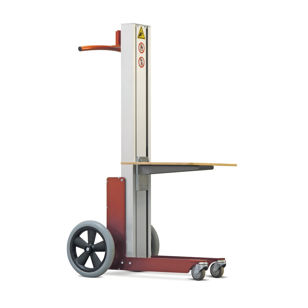 Image of Hebelift HOVMAND für effiziente Arbeitsprozesse in Büro und Werkstatt Ein Hebelift hilft Ihnen dabei, Ihre Arbeitsabläufe in Werkstatt und Industrie effizienter zu gestalten. Mit der Holz-Plattform heben Sie Pakete, Behälter mit Kleinteilen oder Arbeitsma