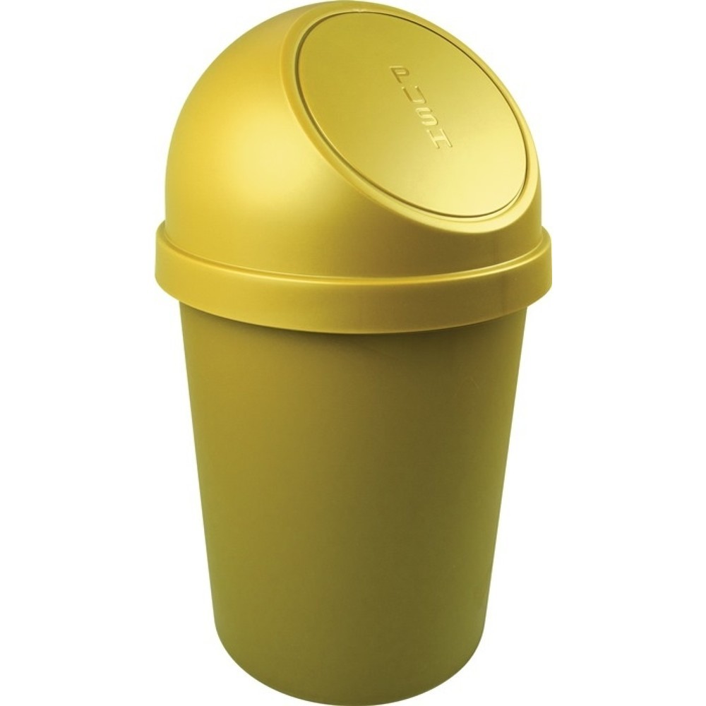 Image of  Kopfteil abnehmbarHELIT Abfallbehälter, 45 l gelb, H700xØ403mm HELIT Abfallbehälter, 45 l gelb, H700xØ403mm