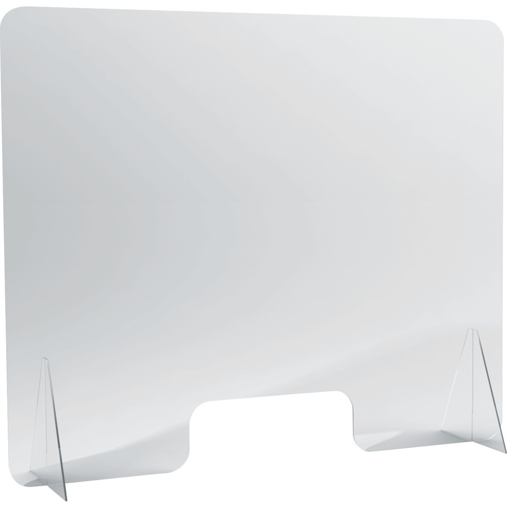 Image of  Made in Europehelit Hygiene-Schutzschild "the guard", Acryl, glasklar, HxB 1.000 x 1.200 mm helit Hygiene-Schutzschild "the guard", Acryl, glasklar, HxB 1.000 x 1.200 mm