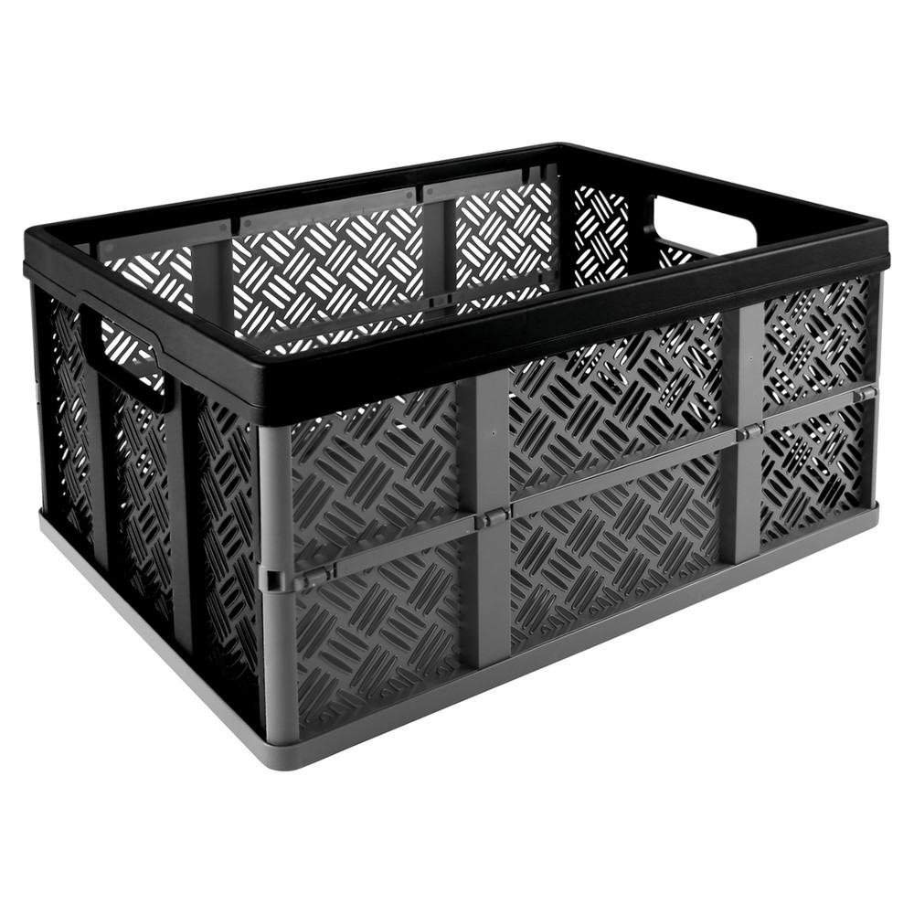 Image of  In verschiedenen Grössen sowie Farben mit und ohne Griff erhältlichhelit Klappbox „the flap line", TK 16 kg, 32 Liter, schwarz helit Klappbox „the flap line", TK 16 kg, 32 Liter, schwarz