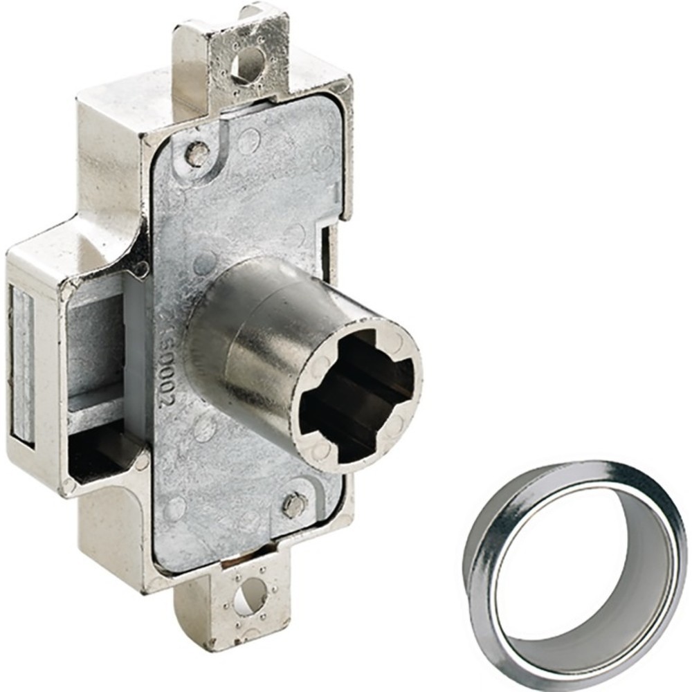 Image of  Oberfläche: vernickeltHETTICH Zylinderdrehstangenschloss, 15 mm, rechts / links HETTICH Zylinderdrehstangenschloss, 15 mm, rechts / links