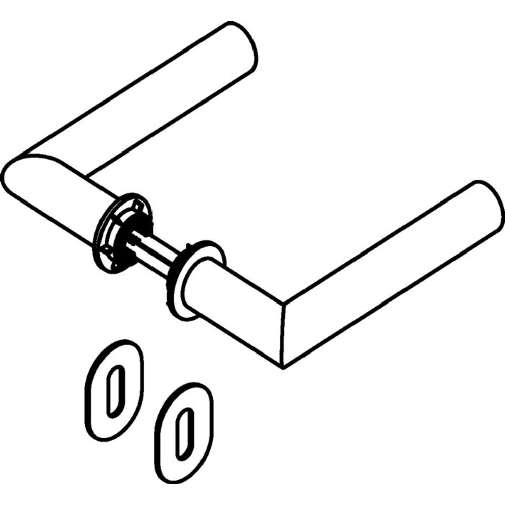 Image of  Farb-Nr.: 90mHEWI Rosettengarnitur 162PBM01.230, BB, Polyamid 90m, DIN links / rechts HEWI Rosettengarnitur 162PBM01.230, BB, Polyamid 90m, DIN links / rechts