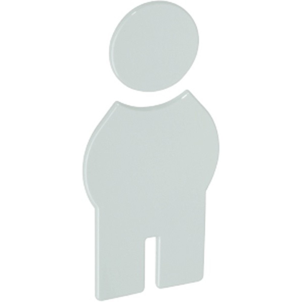 Image of  Höhe: 150mmHEWI Symbol Mann 801.91.010, Breite 71,5 mm Höhe 150 mm Stärke 3 mm, Polyamid Farb-Nr. 90 HEWI Symbol Mann 801.91.010, Breite 71,5 mm Höhe 150 mm Stärke 3 mm, Polyamid Farb-Nr. 90