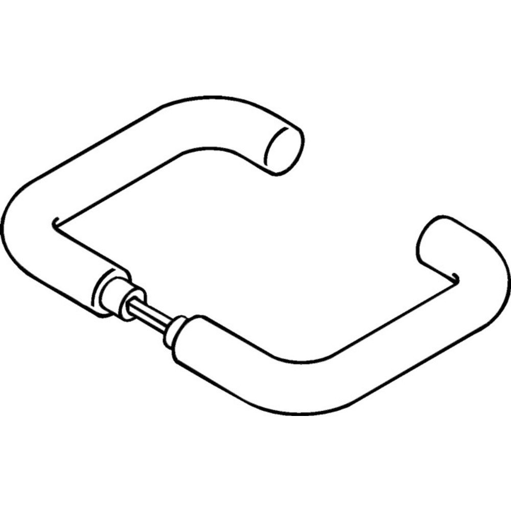 Image of  Befestigungssystem: StandardstiftHEWI Türdrückerpaar 111.23PBR, ohne Rosetten, Kunststoff 90, Vierkantstift 8 mm HEWI Türdrückerpaar 111.23PBR, ohne Rosetten, Kunststoff 90, Vierkantstift 8 mm