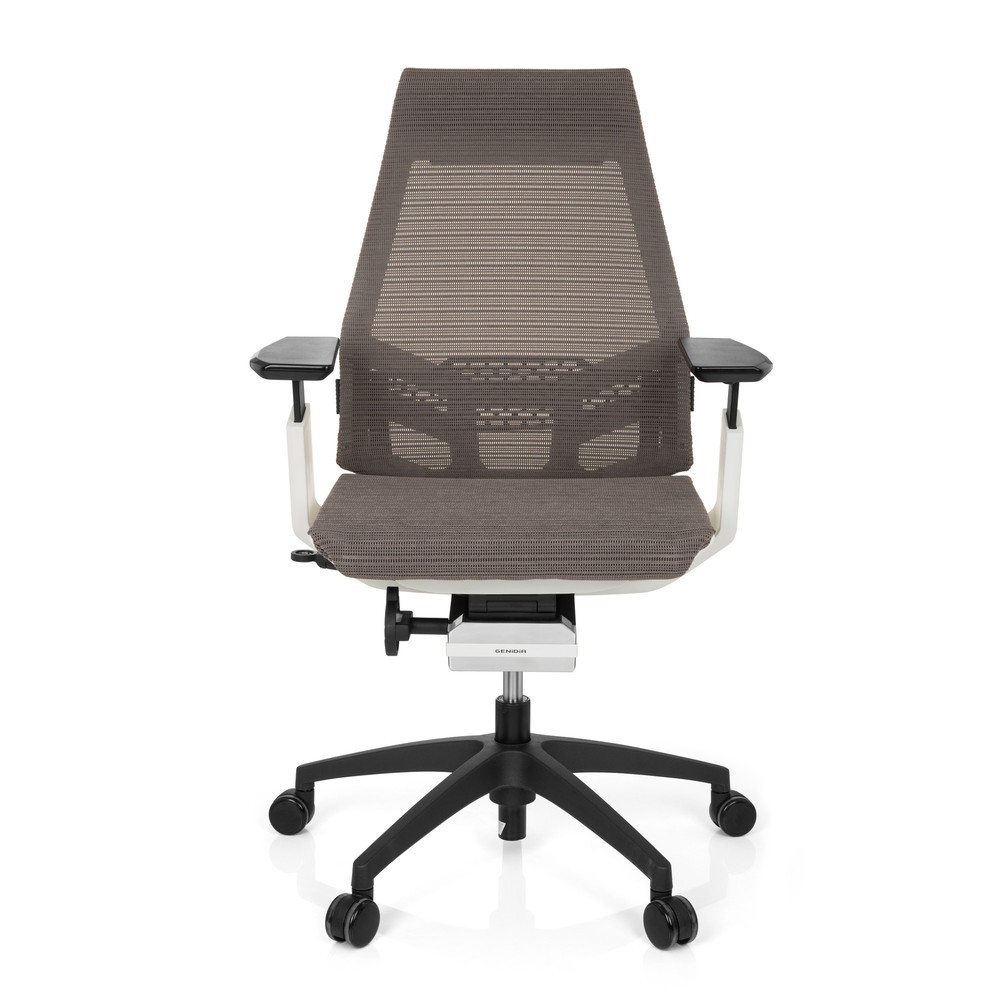 Image of GENIDIA SMART BLACK: Ergonomisch Sitzen auf einem High-Tech Bürostuhl! Das Highlight auf dem Markt der Bürostühle! Der GENIDIA SMART BLACK bietet modernste Technik elegant verpackt in einem unglaublich attraktiven Design. Die gewollt kantige Formgebung de