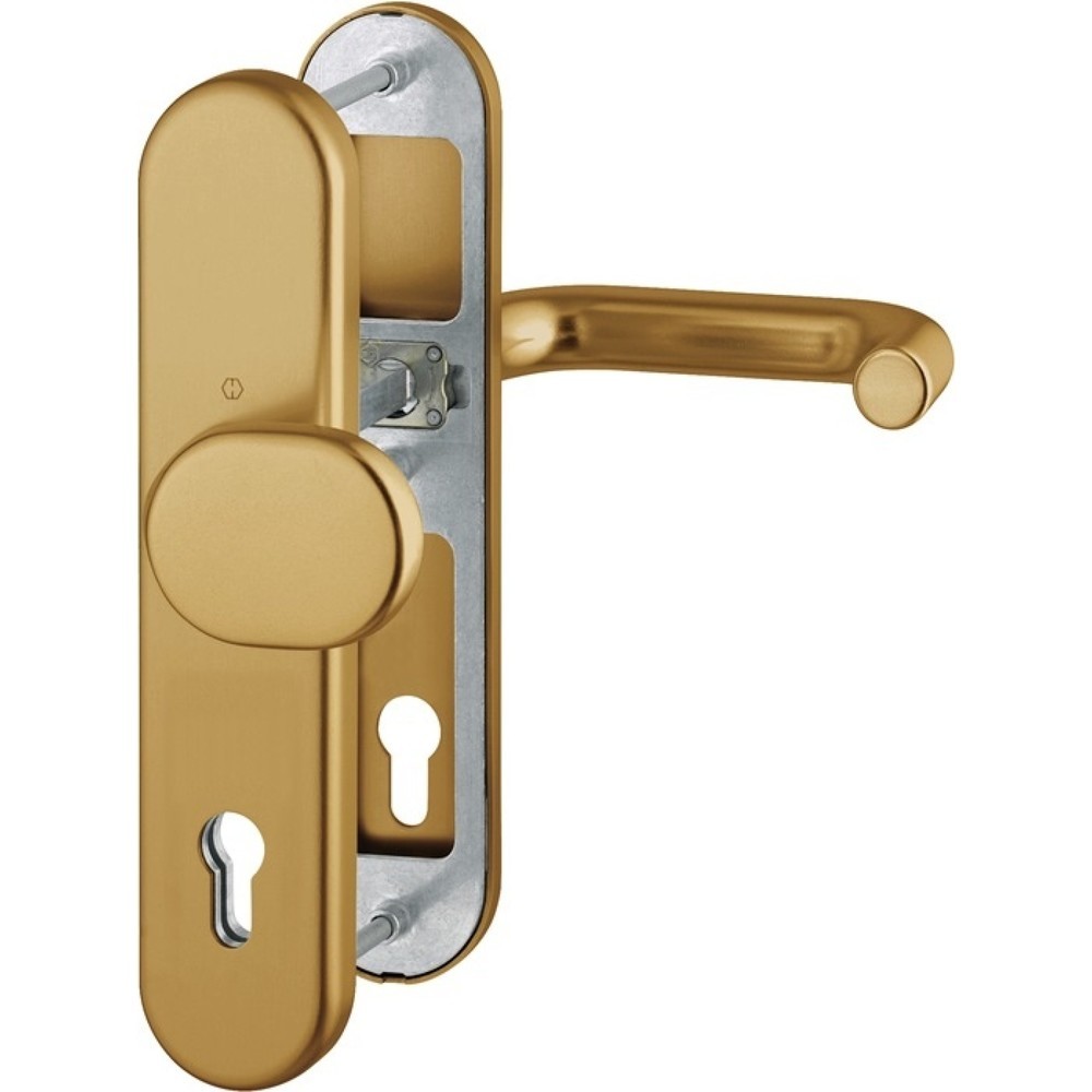 Image of  Farb-Nr.: F2HOPPE Schutzgarnitur Paris 86G/3331/3310/138, 92 mm, Aluminium F4, 67-72 mm HOPPE Schutzgarnitur Paris 86G/3331/3310/138, 92 mm, Aluminium F4, 67-72 mm