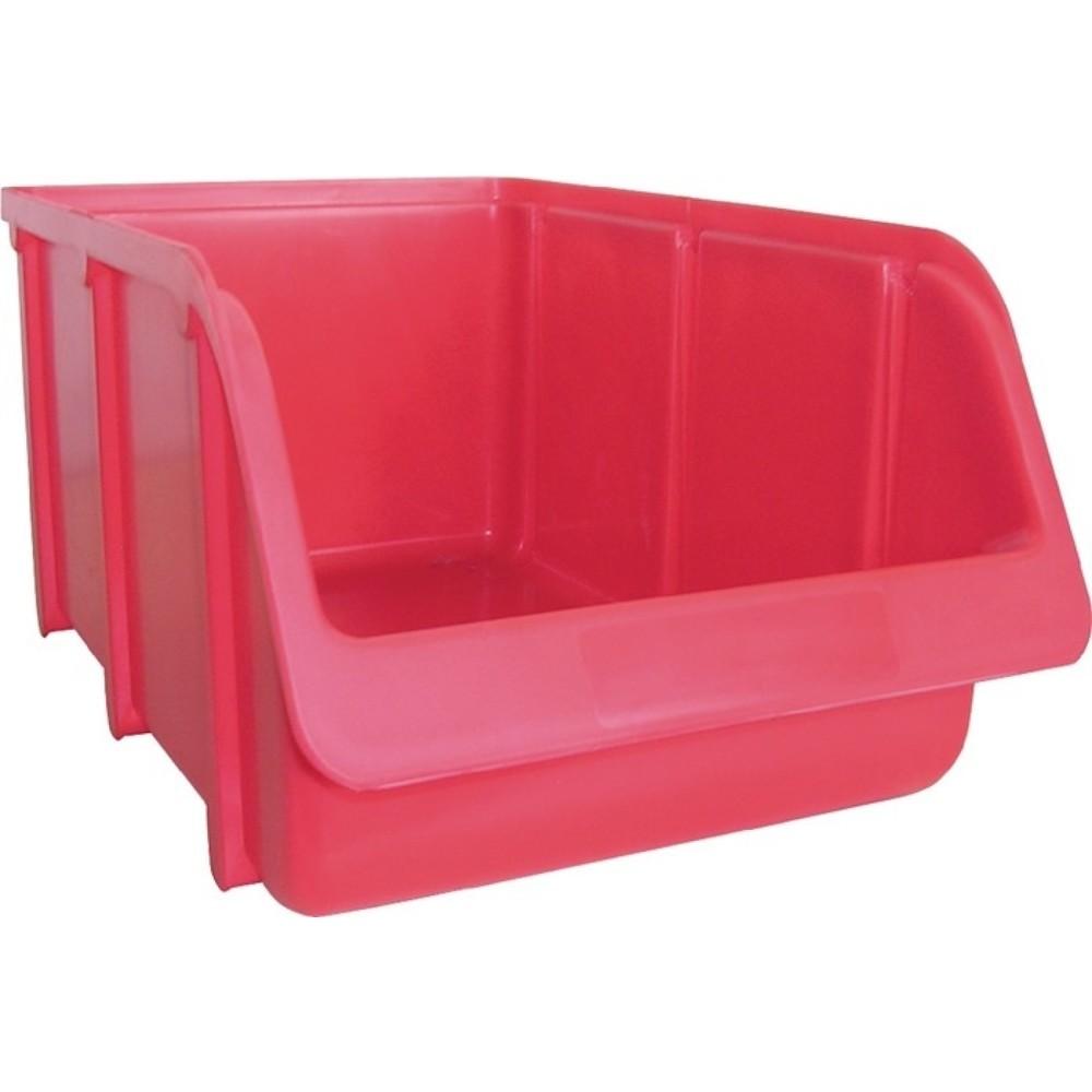 Image of  Auflast: 136kgHÜNERSDORFF Sichtlagerkasten, PP rot, L332/290xB207xH155mm, stapelbar HÜNERSDORFF Sichtlagerkasten, PP rot, L332/290xB207xH155mm, stapelbar