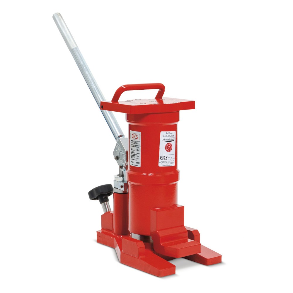 Image of Maschinen leicht und sicher heben mit dem Hydraulikheber GKS® Sie suchen nach einem zuverlässigen Hydraulikheber, den Sie flexibel sowohl im Betrieb als auch auf Ausseneinsätzen nutzen können? Ein hydraulischer Heber GKS® ist vertikal und horizontal einse