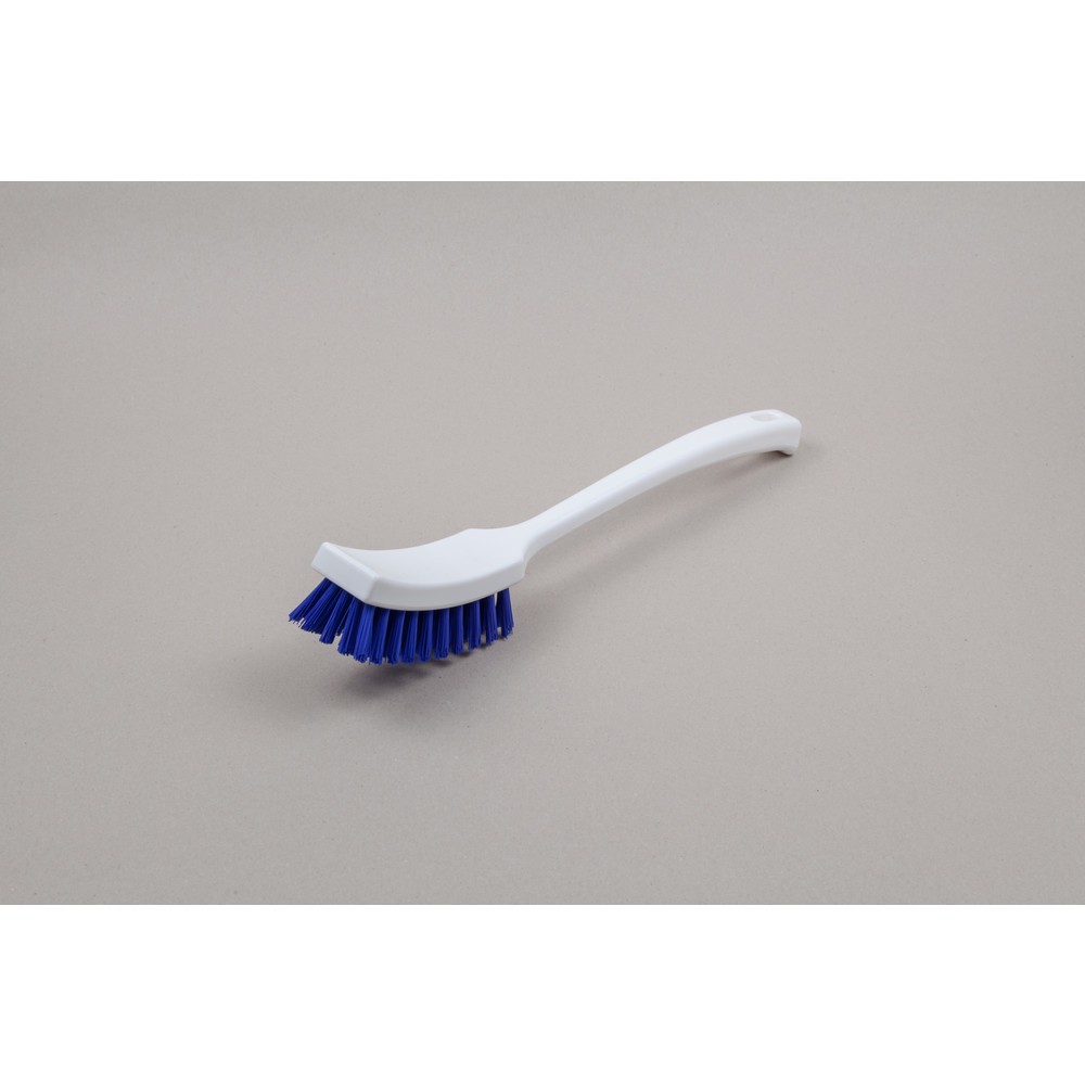 Image of  Resistent gegen viele Säuren/LaugenHygiene-Stielbürste, Kunststoff, Polyesterborsten 0.50, hart, 410 mm, blau Hygiene-Stielbürste, Kunststoff, Polyesterborsten 0.50, hart, 410 mm, blau