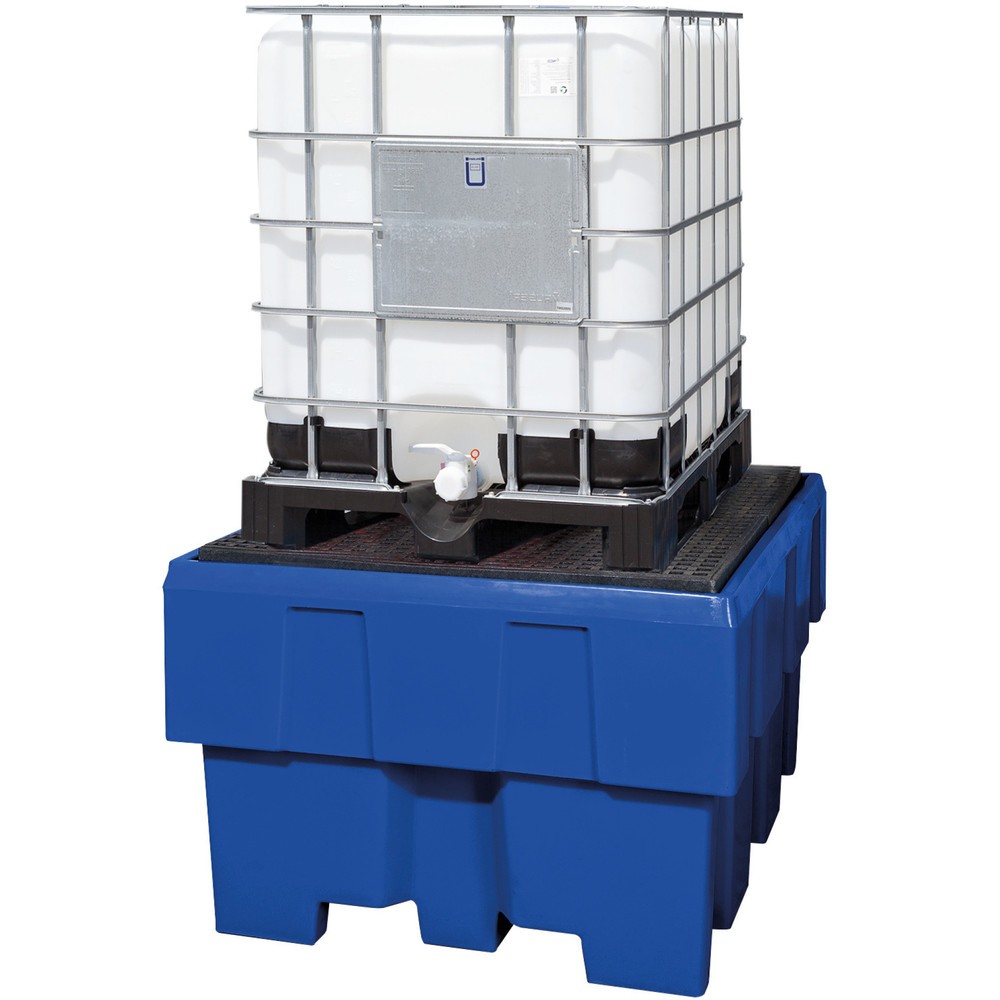 Image of Auffangwanne für KTC/IBC aus Polyethylen – Schutz mit bauaufsichtlicher Zulassung des DIBt Berlin Die IBC-Station asecos® aus PE ermöglicht Ihnen eine fachgerechte und vor allem sichere Aufbewahrung von Gefahrstoffen. Die Station ist hochbeständig gegen Ö