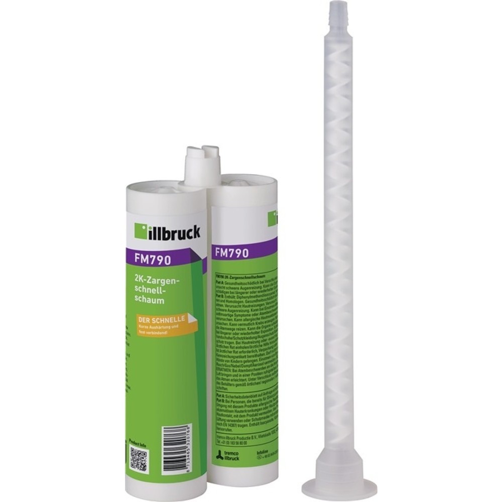 Image of  Gebinde: DoppelkartuscheILLBRUCK 2K-Zargenschnellschaum FM790 210 ml B2 beige Doppelkartusche ILLBRUCK 2K-Zargenschnellschaum FM790 210 ml B2 beige Doppelkartusche