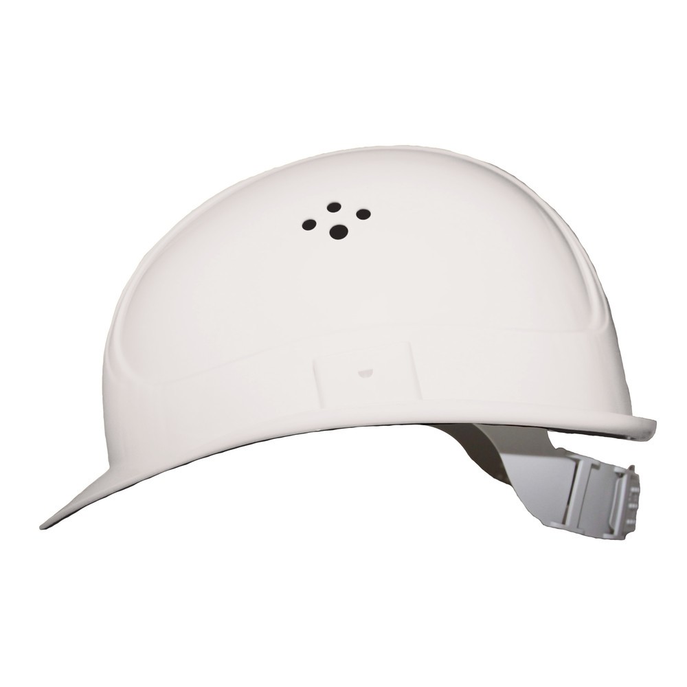 Image of Der Industrie-Schutzhelm Basic 6-Punkt für mehr Arbeitssicherheit Polyethylen-Helme bieten Ihnen durch ihr widerstandsfähiges Material umfassenden Schutz vor herabfallenden Gegenständen, pendelnden Lasten und dem Anstossen an feststehende Gegenstände. Dam