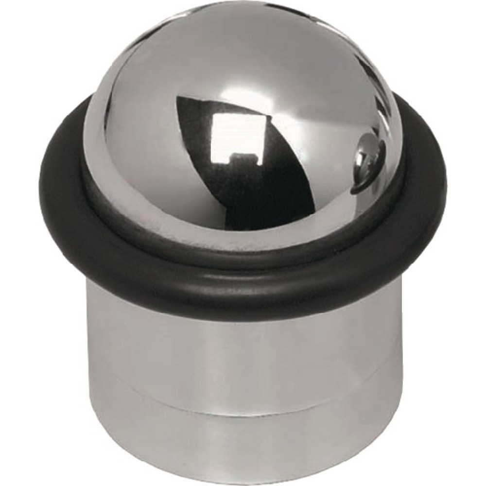 Image of  LeichtmetallINTERSTEEL Türpuffer, Leichtmetall glanzverchromt, Ø 28 mm Höhe 44 mm, Dübelmontage INTERSTEEL Türpuffer, Leichtmetall glanzverchromt, Ø 28 mm Höhe 44 mm, Dübelmontage