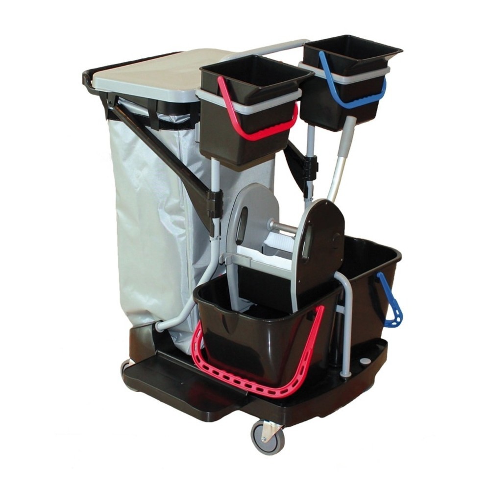 Image of Platzsparender Profi-Putzwagen zum täglichen Reinigen und Müllsammeln Eine bewährte Lösung für die Reinigung bei geringem Platzangebot: Das bietet der IPC Reinigungswagen Revolution. Als Einziger seiner Produktreihe überzeugt der Wagen mit einem in der Li