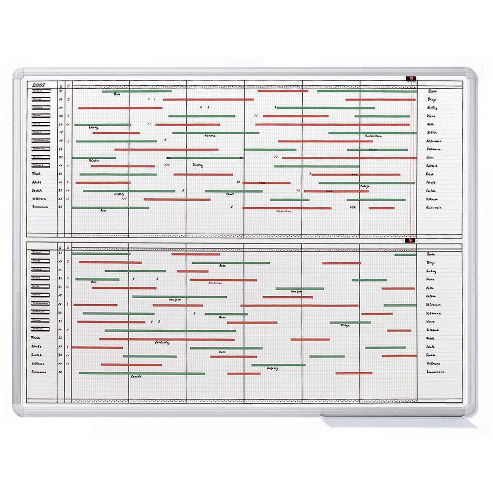 Image of Jahresplaner FRANKEN JetPlaner zur Personal- und Urlaubsplanung Der JetPlaner bietet Ihnen 35 Positionen mit je 2 Feldern, die eine übersichtliche Personalplanung ermöglichen. In der Tagesübersicht markieren Sie Arbeits- oder Urlaubstage und planen so vor