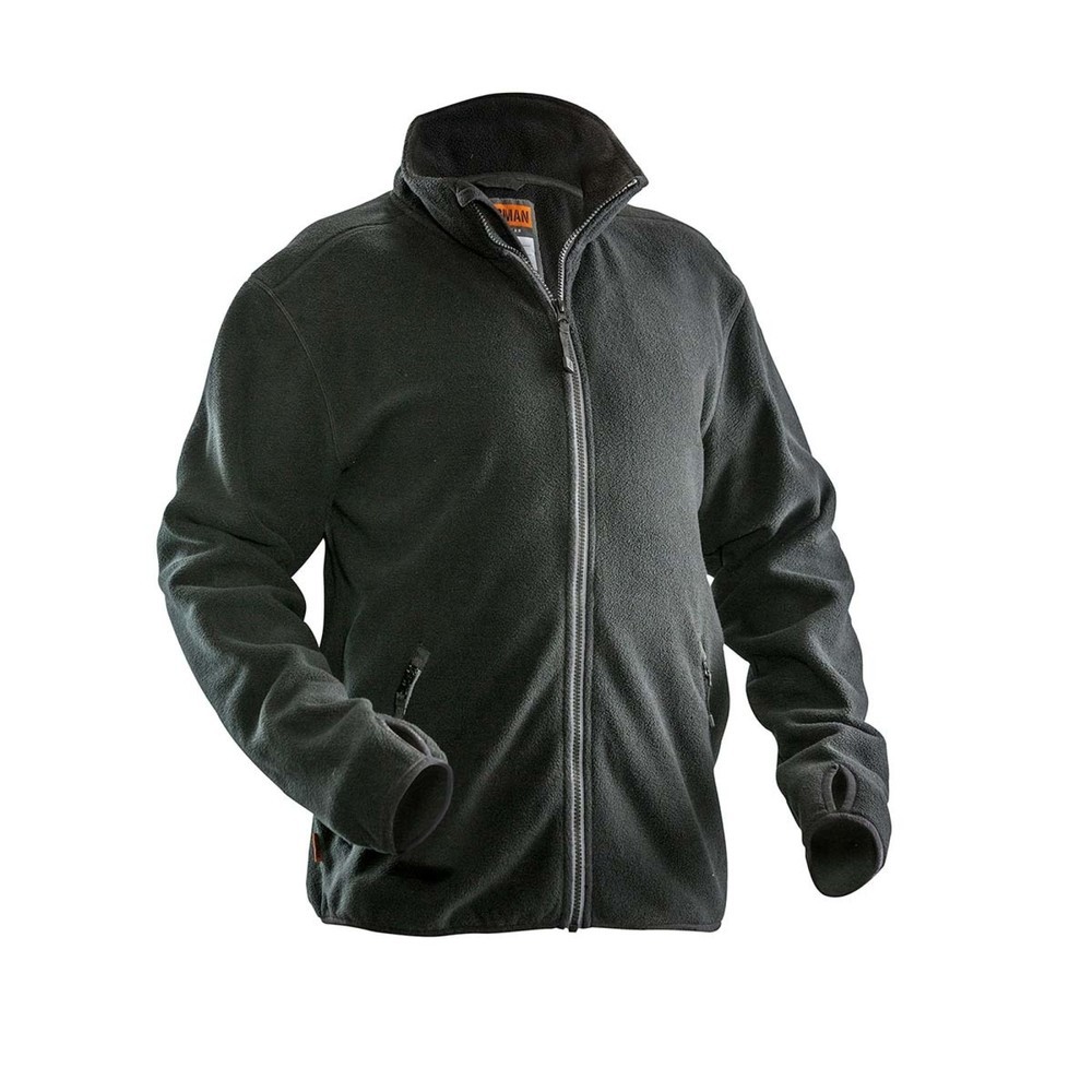 Image of  YKK-Reissverschluss vorneJobman Fleecejacke schwarz, Grösse L Jobman Fleecejacke schwarz, Grösse L
