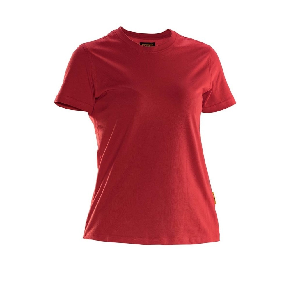 Image of  STANDARD 100 by OEKO-TEX© zertifiziertJobman T-Shirt Damen, rot, Grösse L Jobman T-Shirt Damen, rot, Grösse L