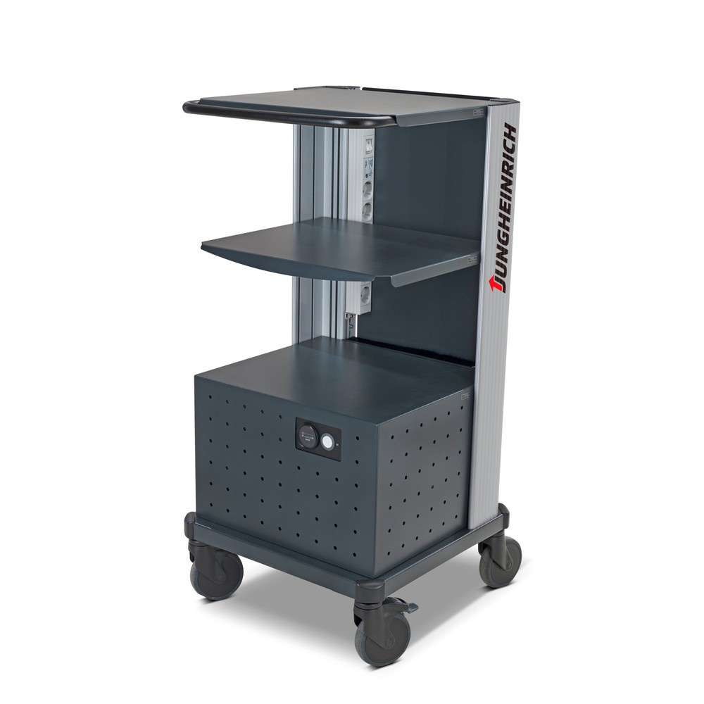Image of Mobiler Arbeitsplatz mit schnellem Rollen-Batteriewechselsystem für Dauerbetrieb Ob im Wareneingang oder Warenausgang, bei der Kommissionierung oder Inventur: Im gesamten Lagerumfeld erfassen Sie permanent Daten, um Ihr Warenwirtschaftssystem aktuell zu h