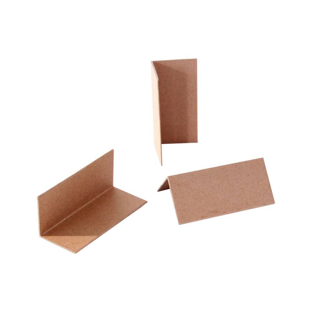 Image of  1 VE = 1404 StkKantenschutzecken, 100 x 50 x 50mm, 2 mm Stärke, braun, Winkel vorgefertigt, 1 VE = 1404 Stk Kantenschutzecken, 100 x 50 x 50mm, 2 mm Stärke, braun, Winkel vorgefertigt, 1 VE = 1404 Stk