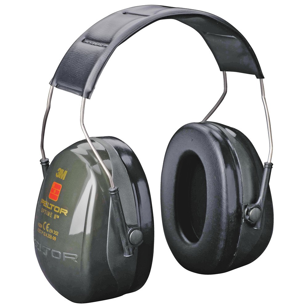 Image of Der 3M™ Kapselgehörschutz Optime™ II für risikofreies Arbeiten Diese Kapsel-Gehörschützer dämpfen auch bei sehr niedrigen Frequenzen effektiv. Die Schalldämmung beträgt bei hohem Frequenzbereich 34 dB, bei mittlerem 29 dB und bei niedrigem 20 dB. Insgesam
