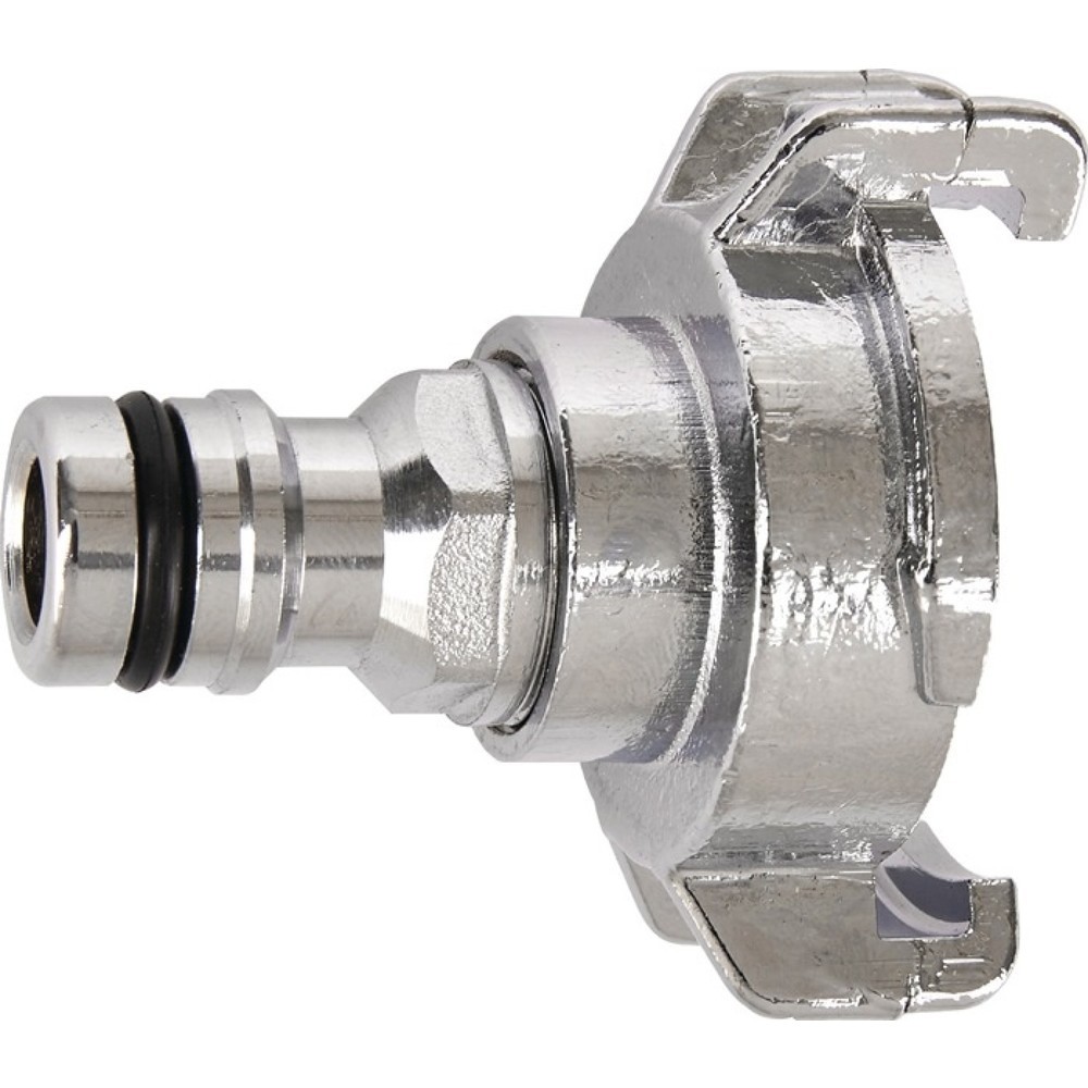 Image of Messing vernickeltKARASTO Übergangsstück GEKA plus-Stecksystem, Messing vernickelt, Klaue und Stecker KARASTO Übergangsstück GEKA plus-Stecksystem, Messing vernickelt, Klaue und Stecker