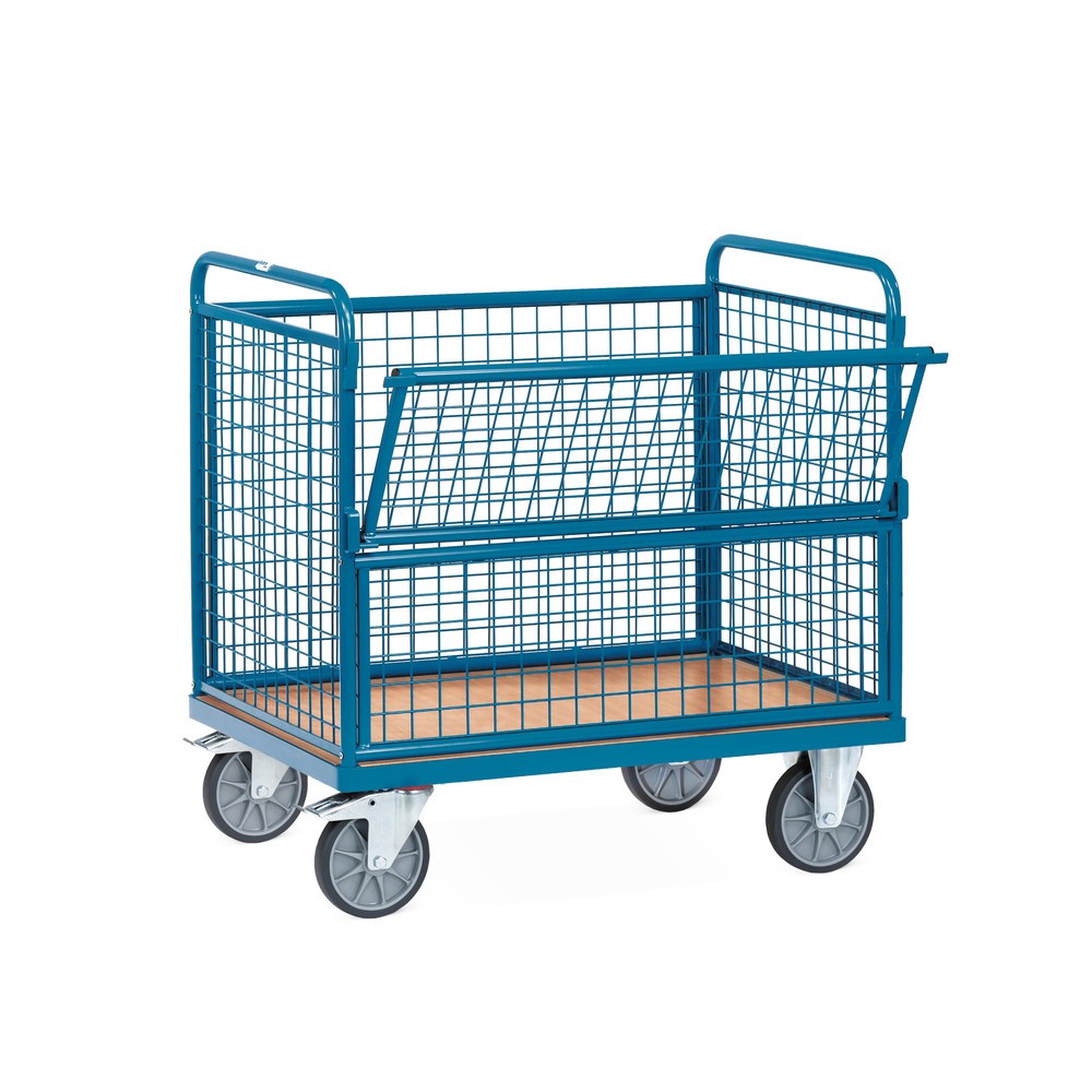 Image of Im Kastenwagen fetra® mit Drahtgitterwänden landet alles an der richtigen Stelle Bestimmt sammeln sich auch in Ihrem Unternehmen regelmässig Zubehörteile, fertige Waren oder Abfälle an, die vorübergehend gelagert werden müssen, bevor sie zum Versand, zur 