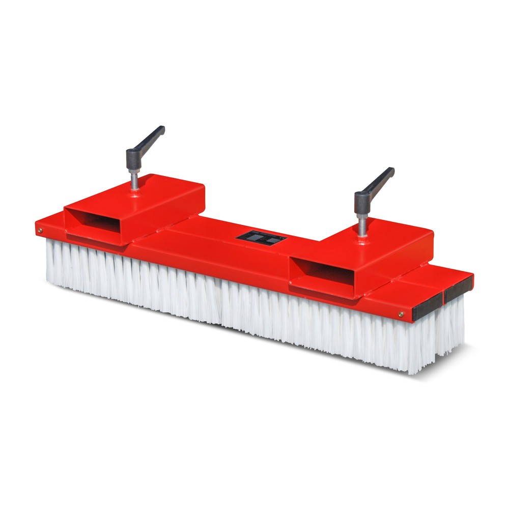 Image of Gabelstapler einfach zur Kehrmaschine umfunktionieren Reinigungsarbeiten ohne eigene Kehrmaschine durchführen: Der Kehrbesen für Gabelstapler und Radlader, ohne Verstellmöglichkeit macht dies jederzeit möglich . Mit seinen Einfahrtaschen ist der robuste K