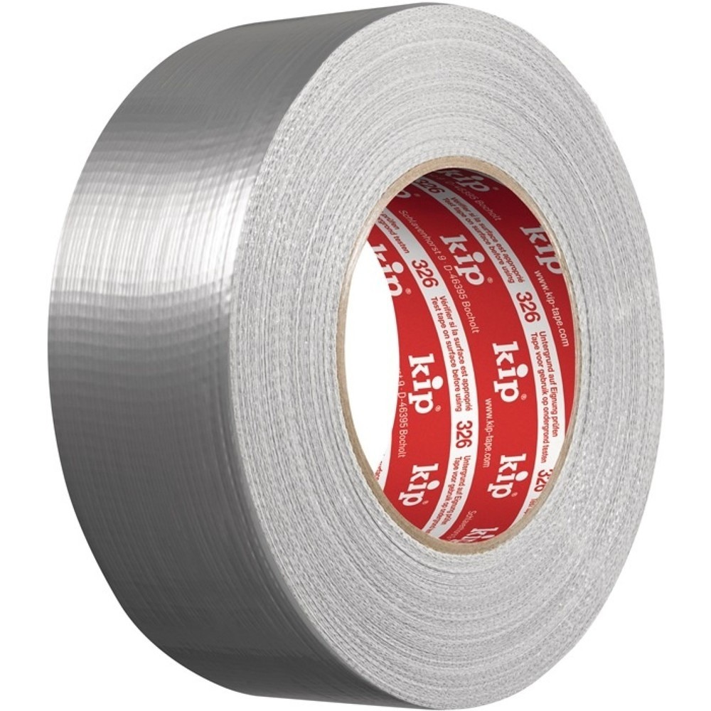 Image of  Klebkraft: 5,7N/cmKIP Steinband Extra 326, Länge 50 m Breite 48 mm, silber, Rolle KIP Steinband Extra 326, Länge 50 m Breite 48 mm, silber, Rolle
