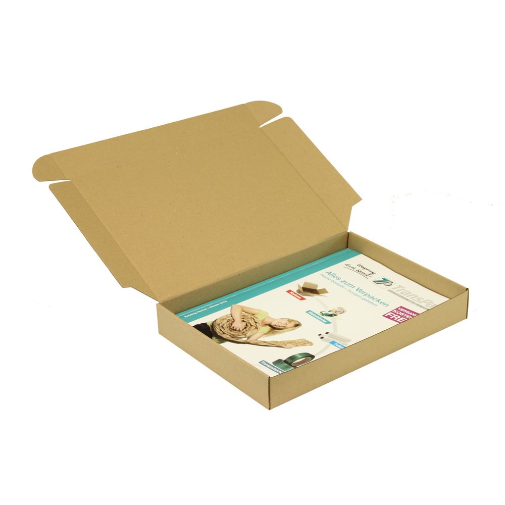 Image of  Ideal für den repräsentativen Versand von Klein- und Ersatzteilen, Mustern etc.Klappschachtel 1-wellig, 301 x 213 x 45 mm Klappschachtel 1-wellig, 301 x 213 x 45 mm