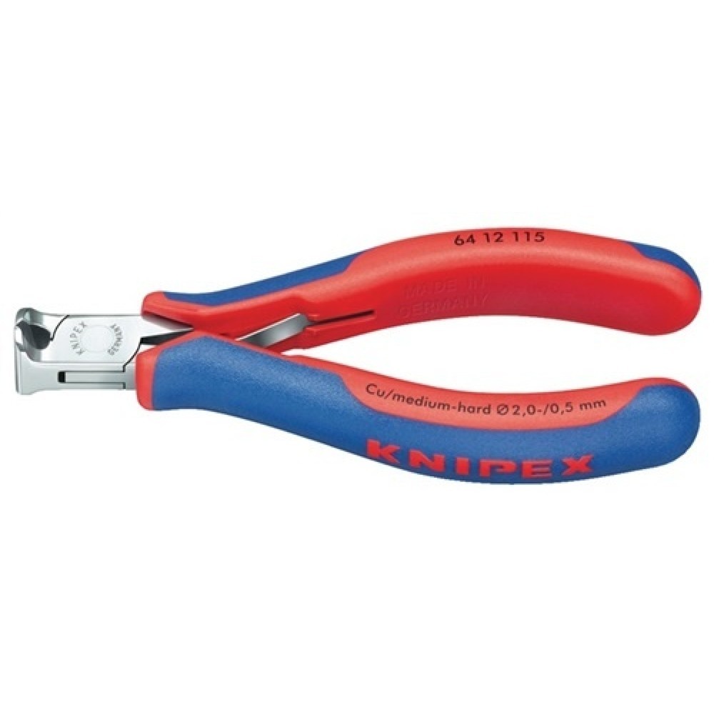 Image of  Kopf: spiegelpoliertElektronikvornschneider DIN ISO 9654 L.115mm 90Grad m.kl.Facette spiegelpol. Elektronikvornschneider DIN ISO 9654 L.115mm 90Grad m.kl.Facette spiegelpol.