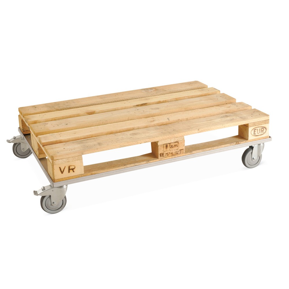 Image of Logistikroller BASIC für Europaletten und Gitterboxen Mit diesem leichten und wendigen Roller optimieren Sie die Logistik in Ihrem Betrieb. Positionieren Sie Europaletten und Gitterboxen auf einfache und schnelle Weise am gewünschten Ort. Das Palettenfahr