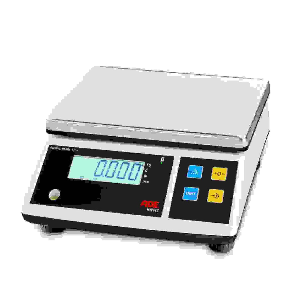 Image of So einfach geht Präzision – die Kontrollwaage ADE für Gastronomie- und Lebensmittelbereiche Diese Tischwaage erleichtert Ihnen das exakte Abwiegen von Zutaten und Portionen. Die Präzisionswaage steht Ihnen binnen weniger Sekunden nach Einschaltung funktio